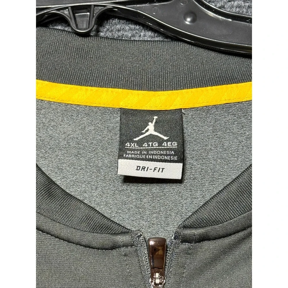 Jordan Michigan Wolverines Quarter Zip Men 4XL Gray Excellent Dri-Fit Pullover